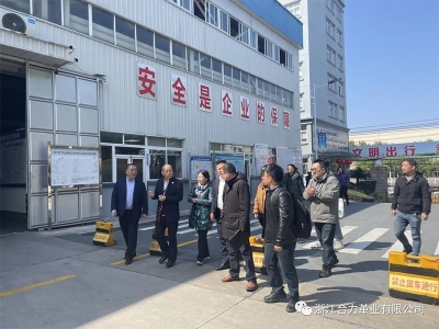 麗水市市場監(jiān)督管理局、浙江省皮革廠行業(yè)協(xié)會、嘉興學院及浙江省標準化研究院領導蒞臨我司指導工作